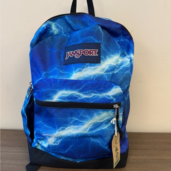 JanSport - Electric Bolt Blue Backpack - Picture 1 of 3